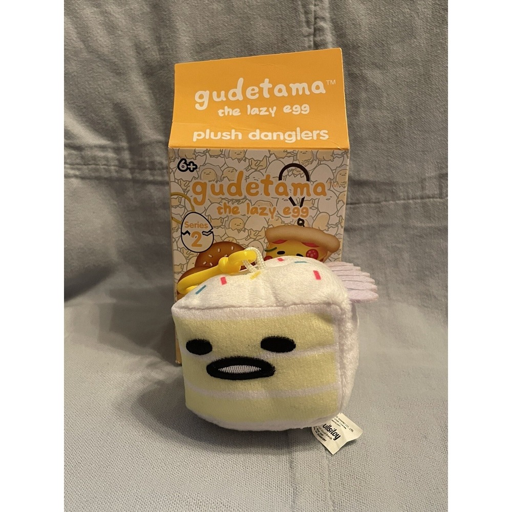 NEW Gudetama the‎ Lazy Egg 3" Plush Dangler Series #2 - Cake Gudetama